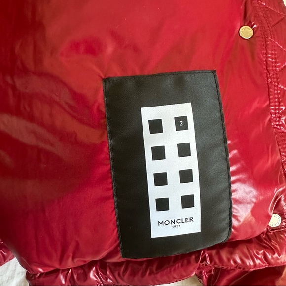 MONCLER - 2 Moncler x 1952 Chouette Down Puffer Jacket - Red - Size 0 (XS) - Picture 9 of 13